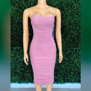 Sexy mauve dress
